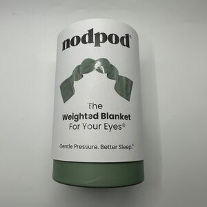 New Open Box Nodpod Weighted Sleep Eye Mask Sage Green Blanket For Your Eyes